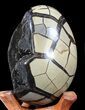 Septarian Dragon Egg Geode - Crystal Filled #40903-2